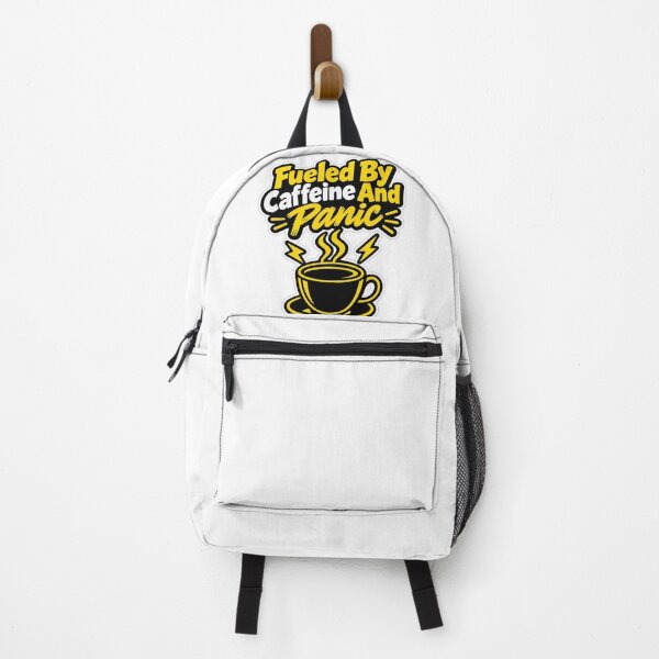 Item preview, Fueled By Caffeine And Panic Student Quote designed and sold by NovaToons.
