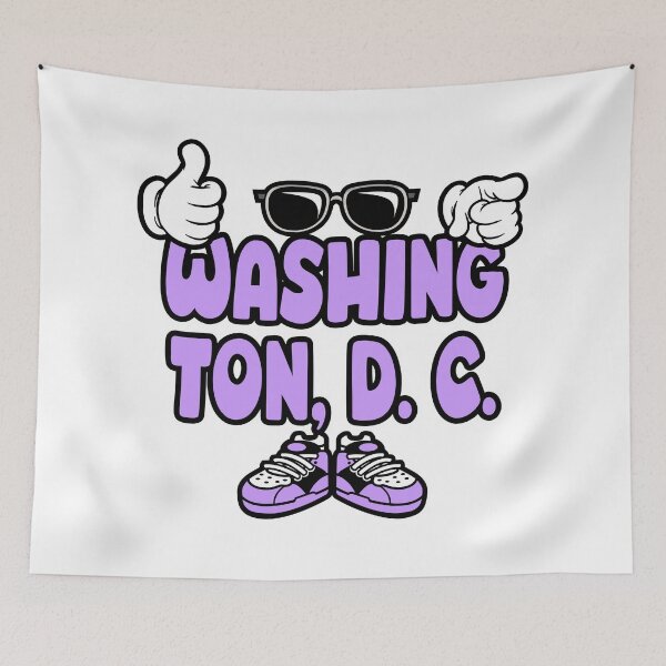 Item preview, WASHINGTON DC Vintage Cartoon Retro Comic designed and sold by NFTWords.