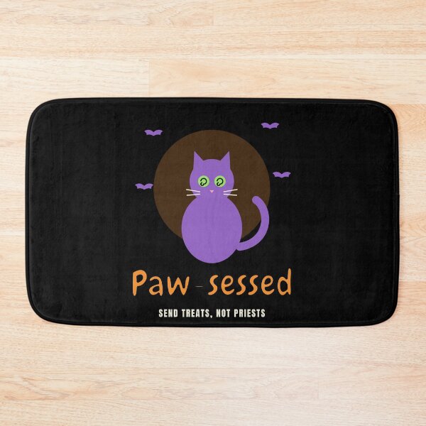 Item preview, Paw-sessed Funny Halloween Cat designed and sold by C-O-O-L.