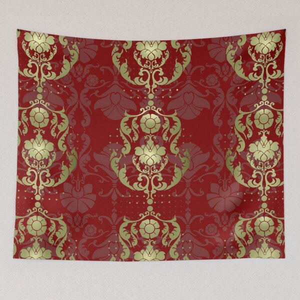 Aperçu de l'œuvre Ruby Medallion - Papier peint - Volume 01, n° 05 créée et vendue par Legacy Star Designs.