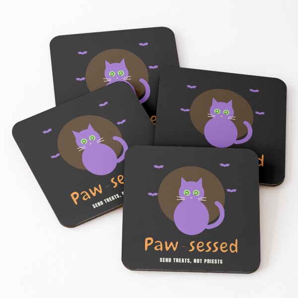 Item preview, Paw-sessed Funny Halloween Cat designed and sold by C-O-O-L.