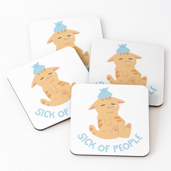 Item preview, Sick of People Cat Design designed and sold by CarefulCreation.