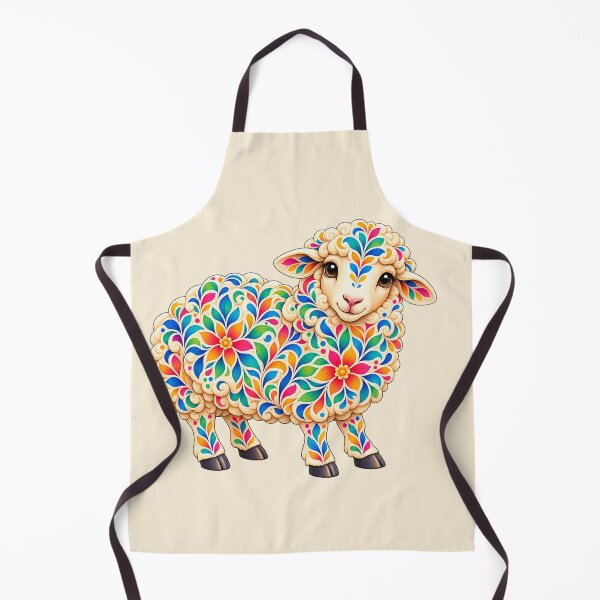 Item preview, Kaleido Floral Sheep designed and sold by Myra365Art.