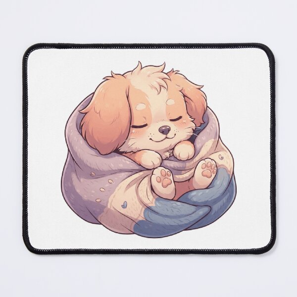 Item preview, Sleeping Puppy Cozy Blanket Burrito Dog Art designed and sold by mood-draftsman.