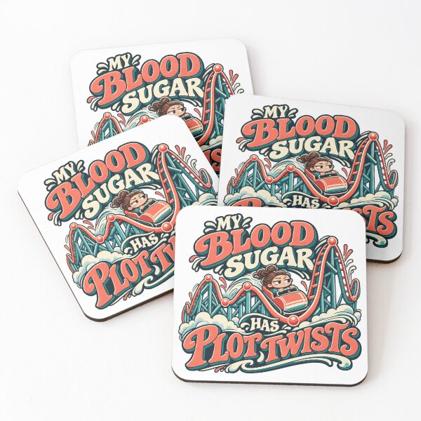 Item preview, My Blood Sugar Has Plot Twists – Funny Glucose Roller Coaster designed and sold by PiANNE.