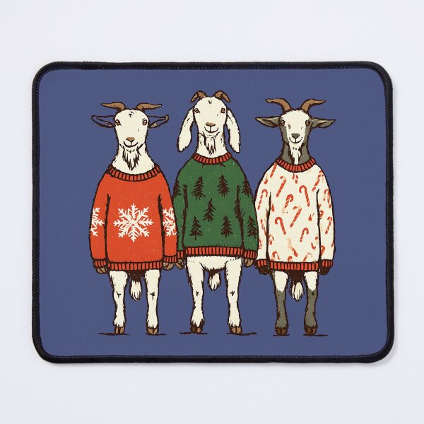 Item preview, Three Goats Christmas Sweaters – Year of the Goat designed and sold by MythicMood.