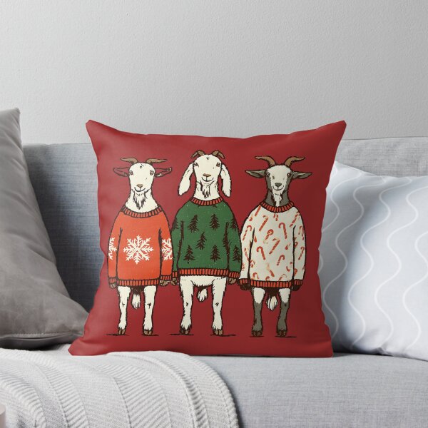 Item preview, Three Goats Christmas Sweaters – Year of the Goat designed and sold by MythicMood.