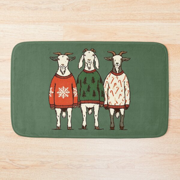 Item preview, Three Goats Christmas Sweaters – Year of the Goat designed and sold by MythicMood.