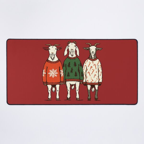 Item preview, Three Goats Christmas Sweaters – Year of the Goat designed and sold by MythicMood.
