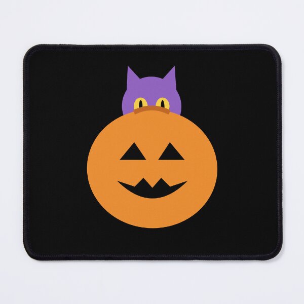 Item preview, Purple Cat Peeking Over Jack-o'-Lantern designed and sold by C-O-O-L.
