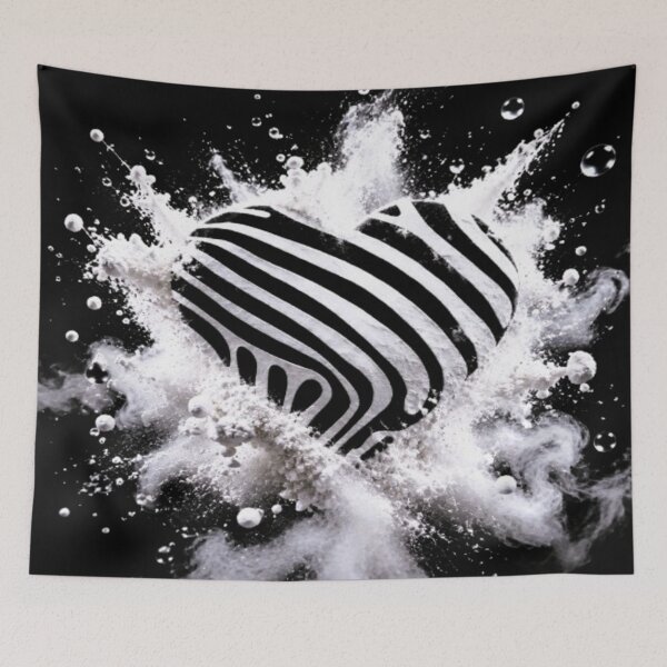 Item preview, Zebra Heart Splash designed and sold by CyndiEpps.