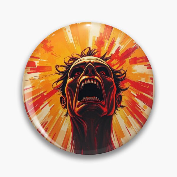 Item preview, Explosive Screaming Man - Intense Rage and Anxiety Art designed and sold by ERODED SELF.