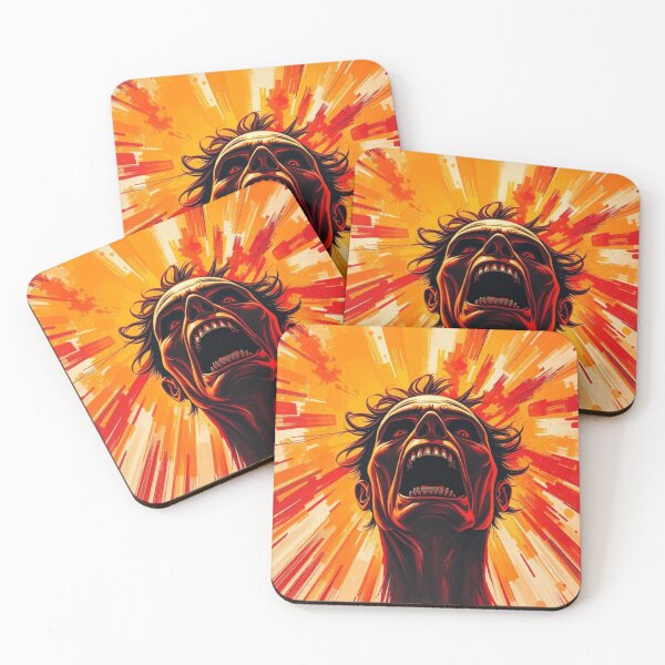 Item preview, Explosive Screaming Man - Intense Rage and Anxiety Art designed and sold by ERODED SELF.