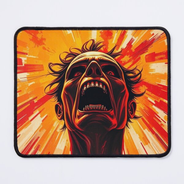 Item preview, Explosive Screaming Man - Intense Rage and Anxiety Art designed and sold by ERODED SELF.
