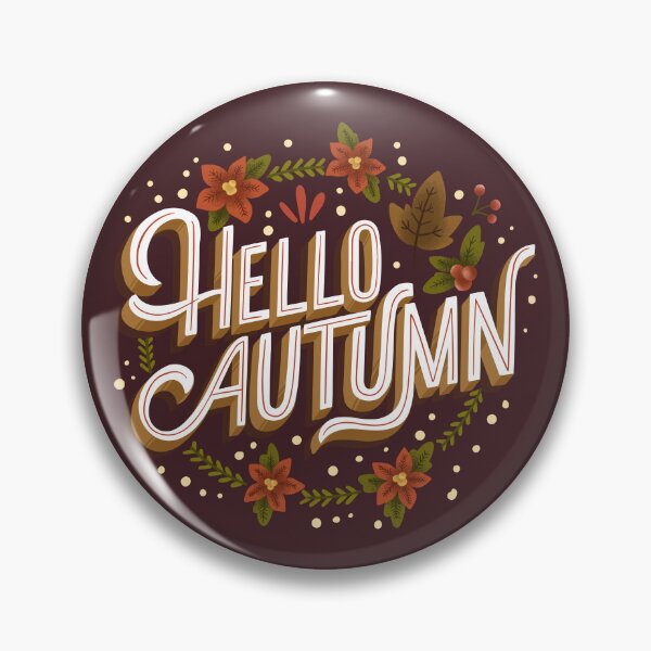 Item preview, Vintage Hello Autumn Wreath Typography Fall Floral Lettering designed and sold by Little-Miracle.