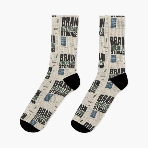 Item preview, Brain Overflow Storage – Funny Brain Dump Notebook Design designed and sold by astersgraphics.