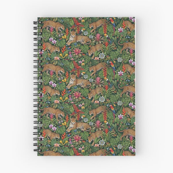 Item preview, Jungle Jaguars Botanical Vintage Pattern Illustration designed and sold by Marietna2110.
