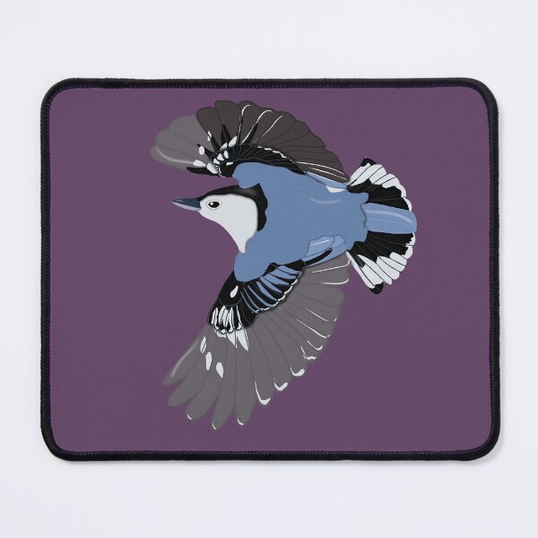 Item preview, White Breasted Nuthatch In Flight designed and sold by BDBirds.