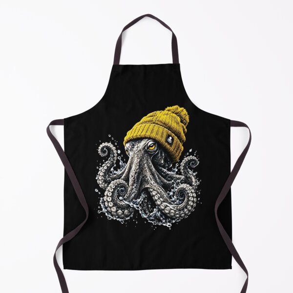 Item preview, Octopus Wearing Beanie Funny Ocean Animal Winter Design designed and sold by bilal sibgui.