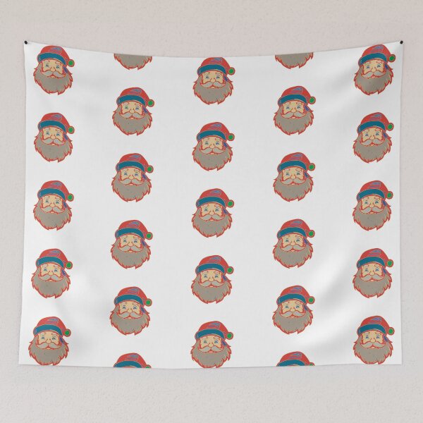 Item preview, Classic Red Santa Face - Retro Christmas Illustration designed and sold by iampaulmorris.