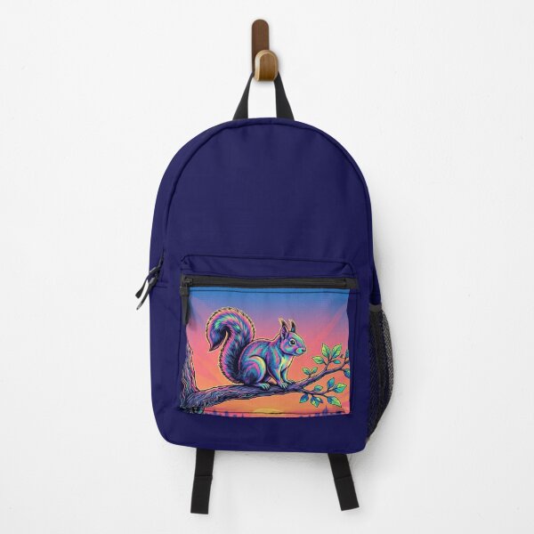 Item preview, Neon Squirrel – Synthwave Wildlife Sunset Illustration designed and sold by Dogandesighn.