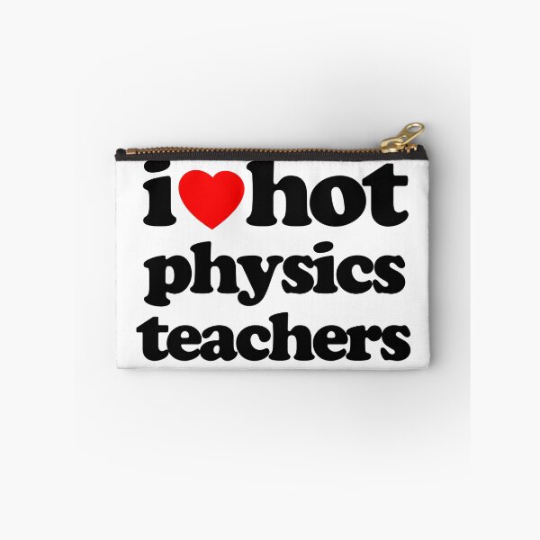 Item preview, I Love Hot Physics Teachers STEM Geek Graphic Black Text designed and sold by MathWare MathClips.