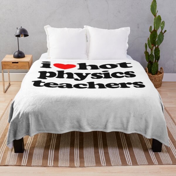 Item preview, I Love Hot Physics Teachers STEM Geek Graphic Black Text designed and sold by MathWare MathClips.