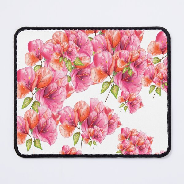 Item preview, Bougainvillea Sprig - Pink and Coral Watercolor Flowers - Tropical Botanical Art designed and sold by Cobalt & Stone Art.