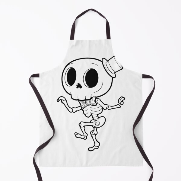 Item preview, Cute Cartoon Skeleton Dancing in a Top Hat and Bow Tie designed and sold by Emily Waters.
