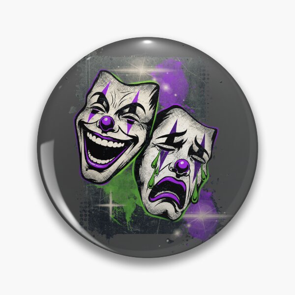 Item preview, Smile Now Cry Later – Neon Clown Masks designed and sold by RonnyMilleo.