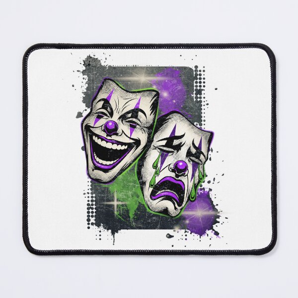 Item preview, Smile Now Cry Later – Neon Clown Masks designed and sold by RonnyMilleo.