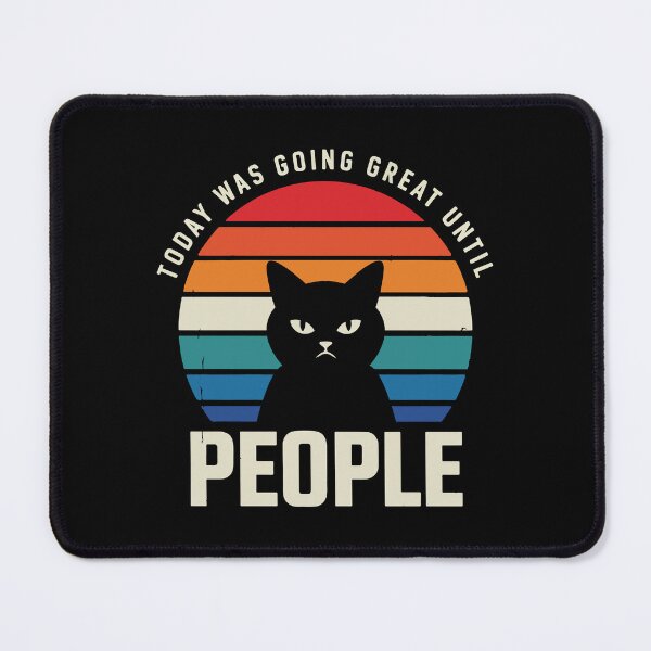 Item preview, Grumpy Cat Retro Sunset Funny Cat Lover Vintage Design ? designed and sold by AtonuHaque.