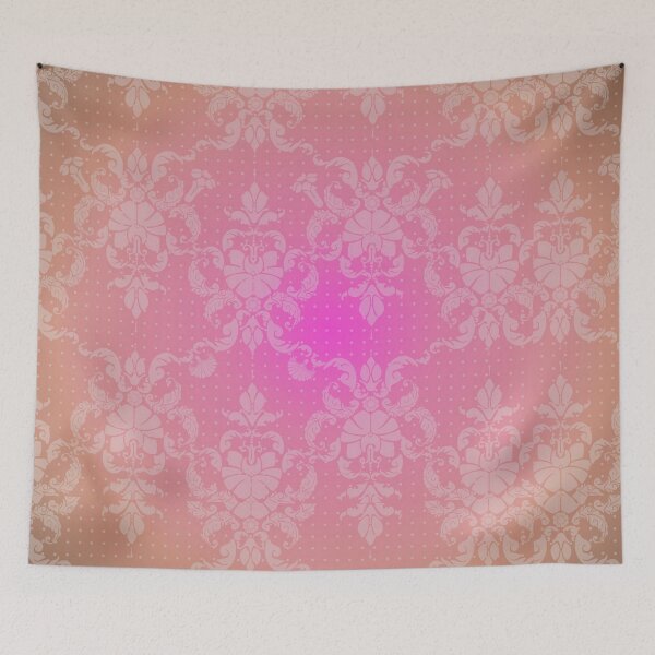 Aperçu de l'œuvre Papier peint Damas Lotus Blush - Volume 01, n° 07 créée et vendue par Legacy Star Designs.