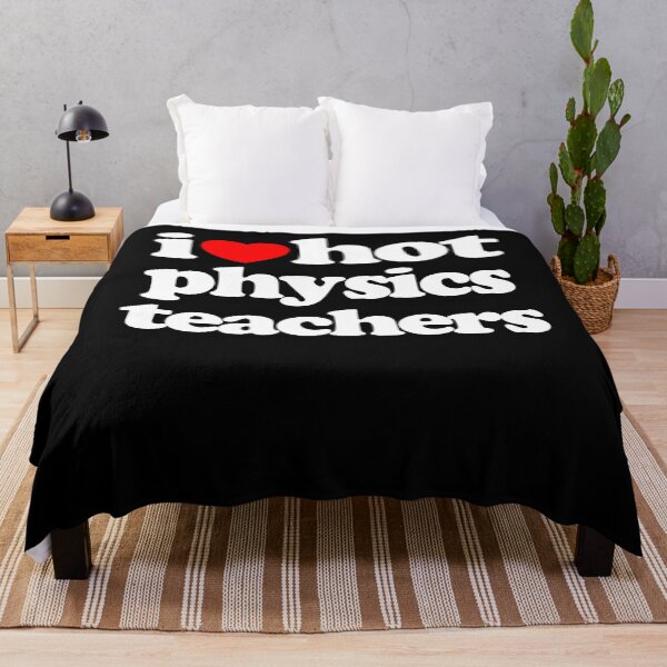 Item preview, I Love Hot Physics Teachers STEM Geek Graphic White Text designed and sold by MathWare MathClips.