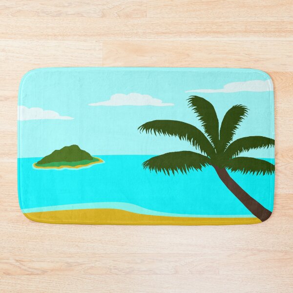 Item preview, Vibrant Tropical Island Paradise Beach Palm Tree designed and sold by ArtisticJump.
