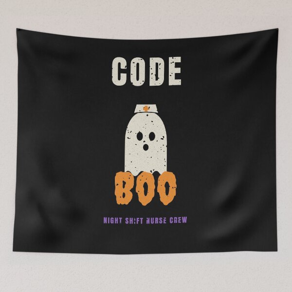 Item preview, Code Boo Night Shift Nurse Halloween Ghost designed and sold by C-O-O-L.