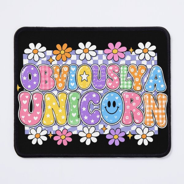 Item preview, Obviously A Unicorn Cute Colorful Floral Typography Design designed and sold by bilal sibgui.