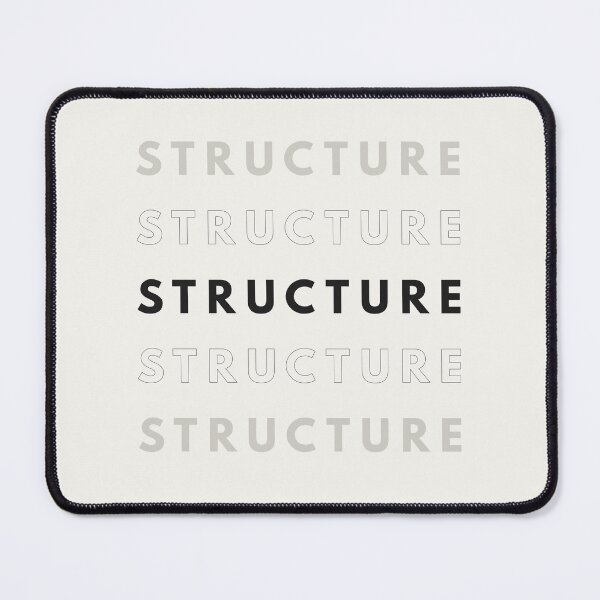 Item preview, STRUCTURE Minimalist Typography Geometric Grid designed and sold by Mono-Metric.