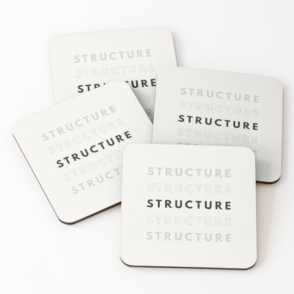 Item preview, STRUCTURE Minimalist Typography Geometric Grid designed and sold by Mono-Metric.
