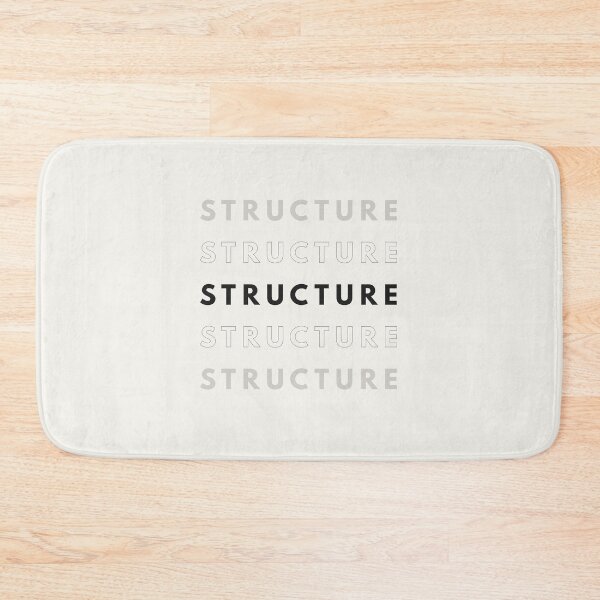 Item preview, STRUCTURE Minimalist Typography Geometric Grid designed and sold by Mono-Metric.
