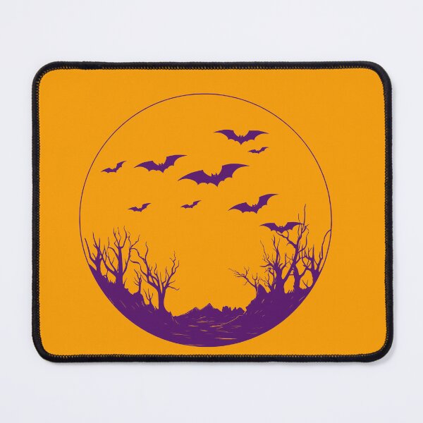 Item preview, Spooky Purple Bats and Dead Trees Halloween Moon Design designed and sold by SolutionsArt.
