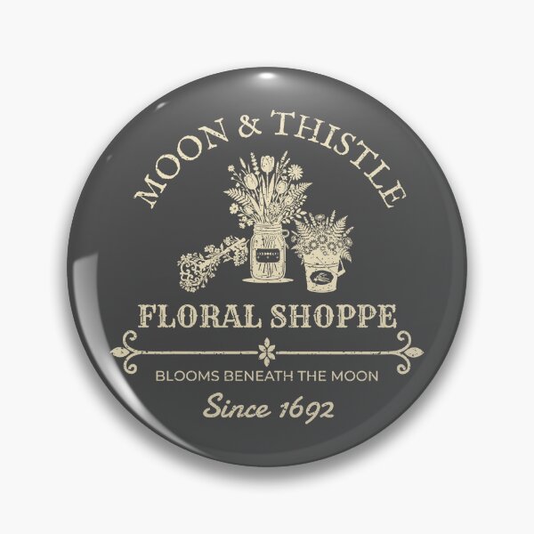 Item preview, Moon & Thistle Floral Shoppe – Witchy Vintage Halloween Floral Design – Cream designed and sold by Leslie Makes Stuff.