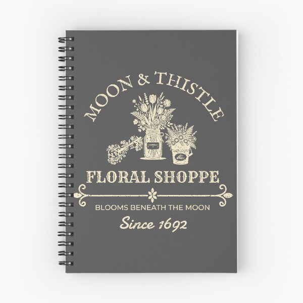 Item preview, Moon & Thistle Floral Shoppe – Witchy Vintage Halloween Floral Design – Cream designed and sold by Leslie Makes Stuff.
