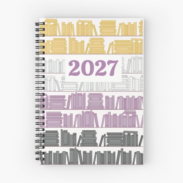 Item preview, 2027 Subtle Non Binary Pride Flag Yellow White Purple Black Bookshelves Pattern designed and sold by winterpumpkin.