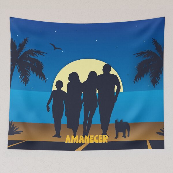 Item preview, Drawing of a family on the beach designed and sold by MarketdeLuis.