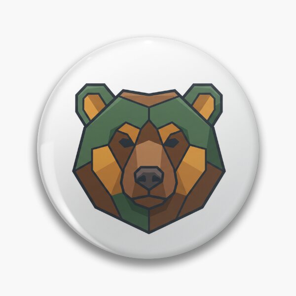 Item preview, Geometric Low Poly Bear Head designed and sold by Rariks.