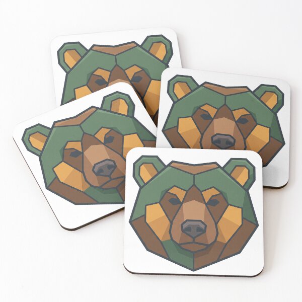 Item preview, Geometric Low Poly Bear Head designed and sold by Rariks.