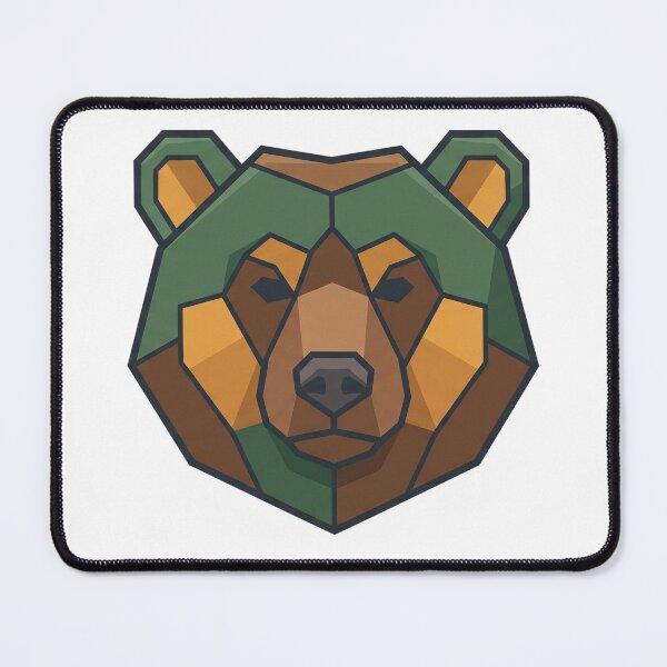 Item preview, Geometric Low Poly Bear Head designed and sold by Rariks.