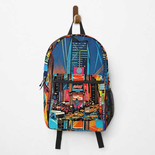 Item preview, Times Square NYC Neon Art - New York City Skyline Illustration designed and sold by AOCollections.