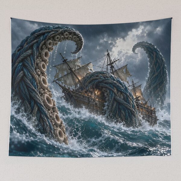 Item preview, Kraken — Beneath the Storm designed and sold by JUTElCONIC.